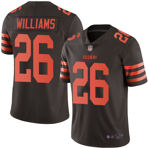 Cleveland Browns Greedy Williams Men Brown Limited Jersey #26 NFL Football Rush Vapor Untouchable